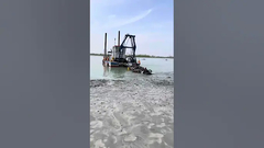 YSCSD350 সলিড ক্যাপাসিটি 360 সিবিএম / ঘন্টা হাইড্রোলিক কাটার সাকশন ড্রেজার কাজ করছে