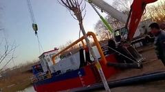 YSCSD250 10 ইঞ্চি কাটার স্তন্যপান ড্রেজার ইনস্টলেশনের অধীনে Yongsheng ড্রেজার